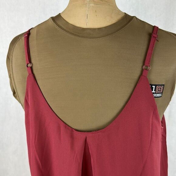 NWT Panhandle Pleated Cami Women’s Size Large Adjustable Straps Lined - Picture 5 of 12